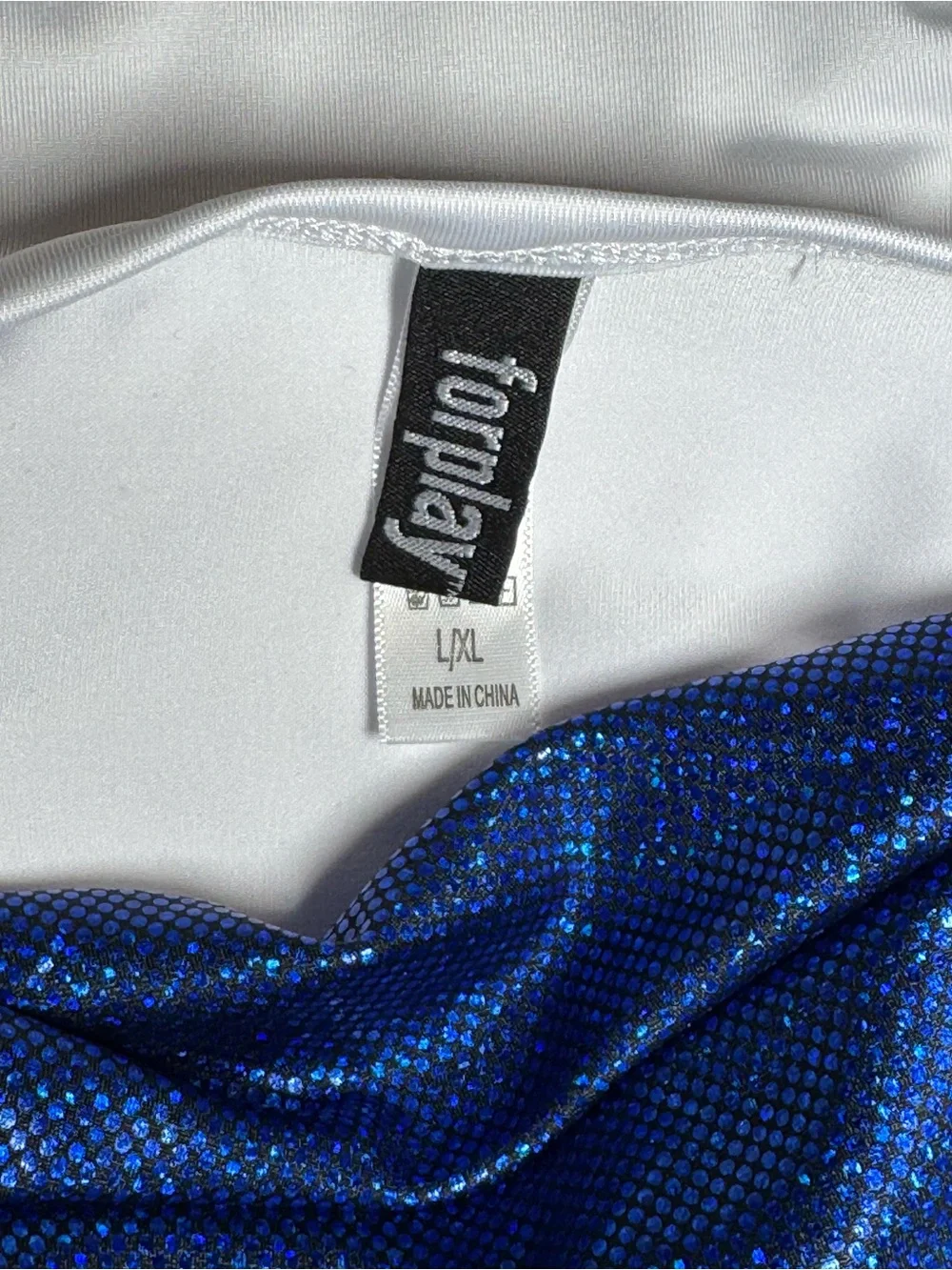Forplay Seeing Stars Dallas Cowboys Cheerleader Costume size L/XL Sexy NWT!